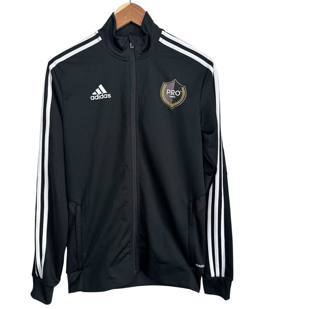 Adidas Men’s Tiro 19 Black White Full Zip Training PRO Soccer Jacket Size Small